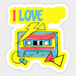 I love 90s Sticker